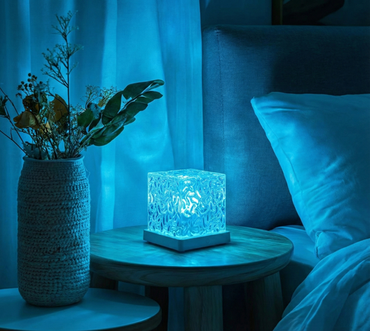 Aurora Cube | Water Ripple Lamp for Anxiety Relief