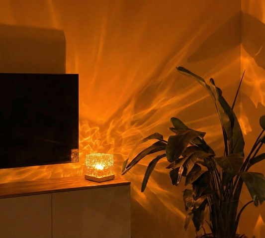 Aurora Cube | Water Ripple Lamp for Anxiety Relief