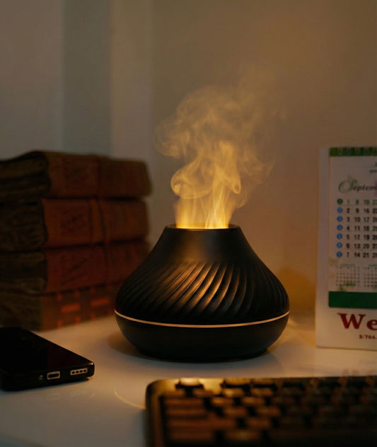 Magma Aroma Diffuser | Volcanic Flame Humidifier & Oil Diffuser