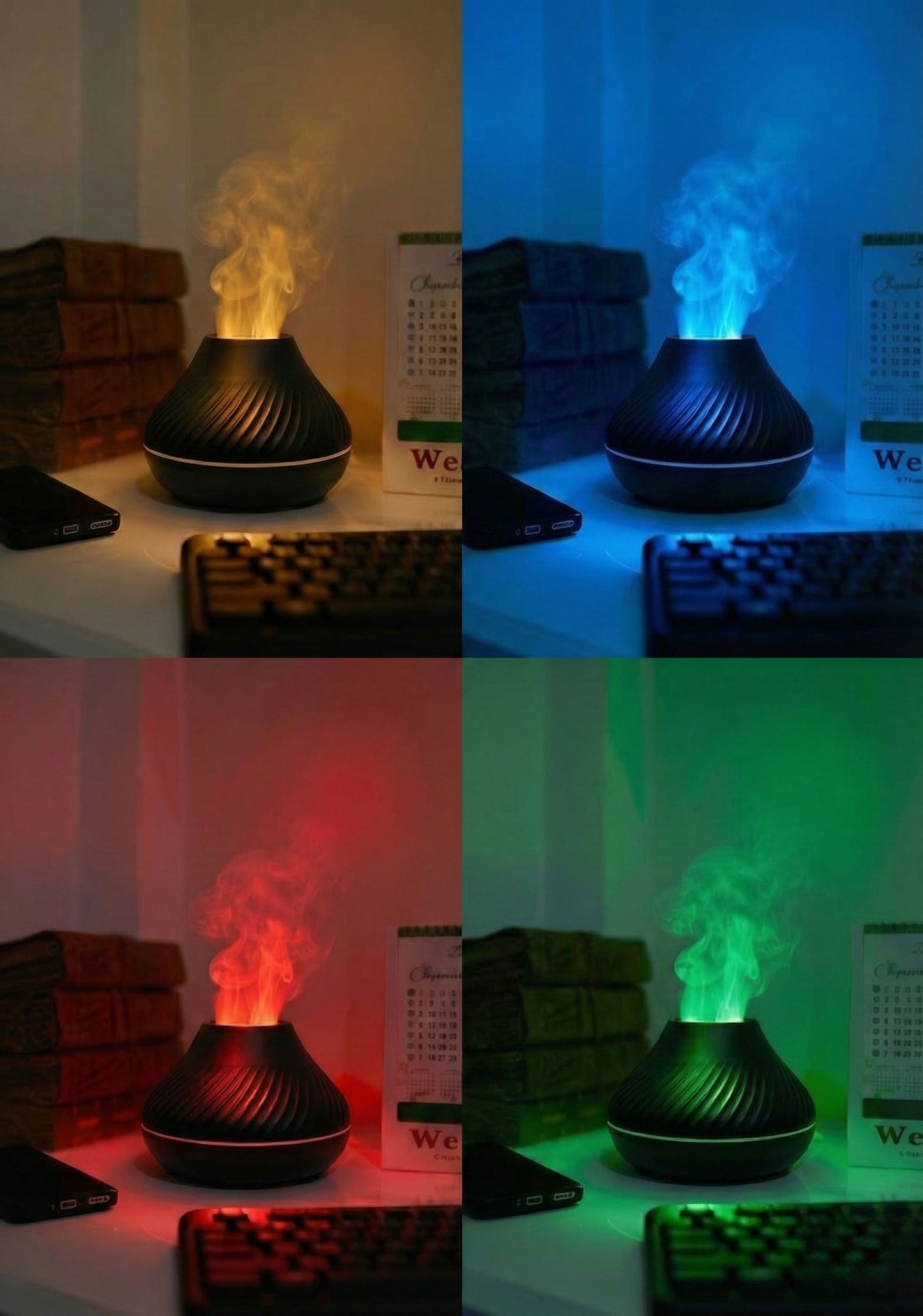 Magma Aroma Diffuser | Volcanic Flame Humidifier & Oil Diffuser