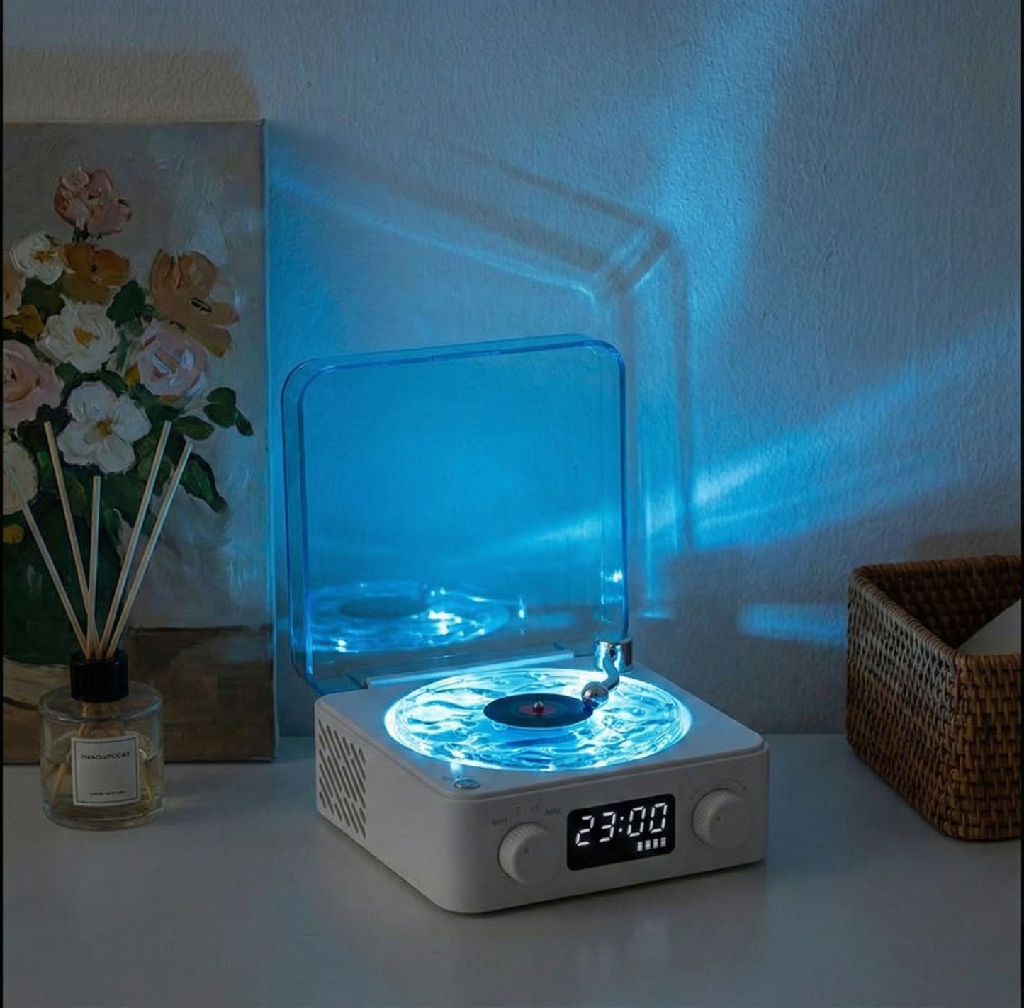 Waves Vinyl Soundscape | Retro Vinyl Bluetooth Speaker & Ocean Sounds