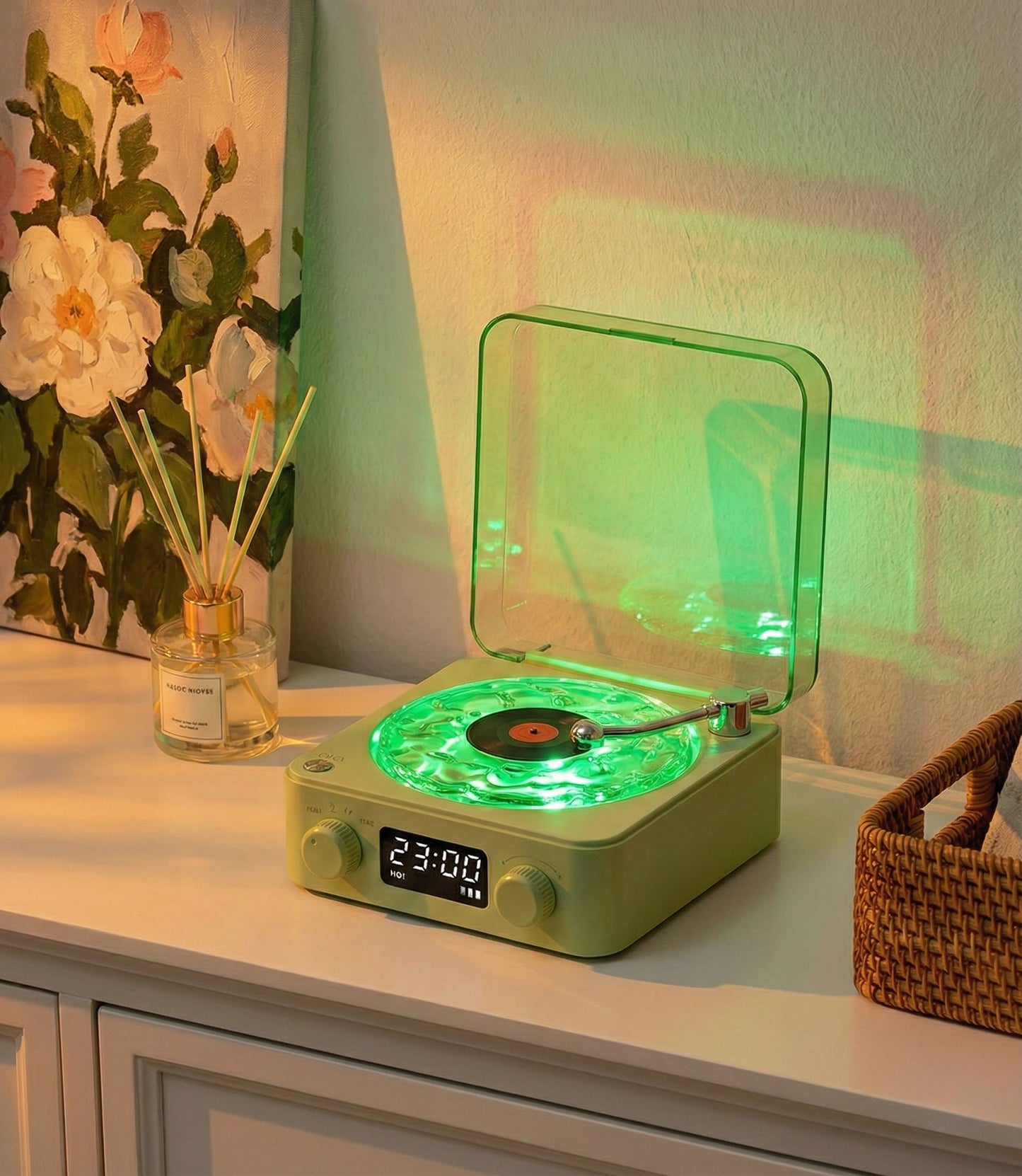 Waves Vinyl Soundscape | Retro Vinyl Bluetooth Speaker & Ocean Sounds